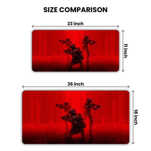 Military Soldier Gaming Desk Mat