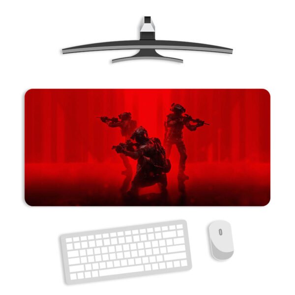 Military Soldier Gaming Desk Mat