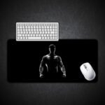 Bodybuilder Dark Gaming Desk Mat