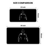 Bodybuilder Dark Gaming Desk Mat