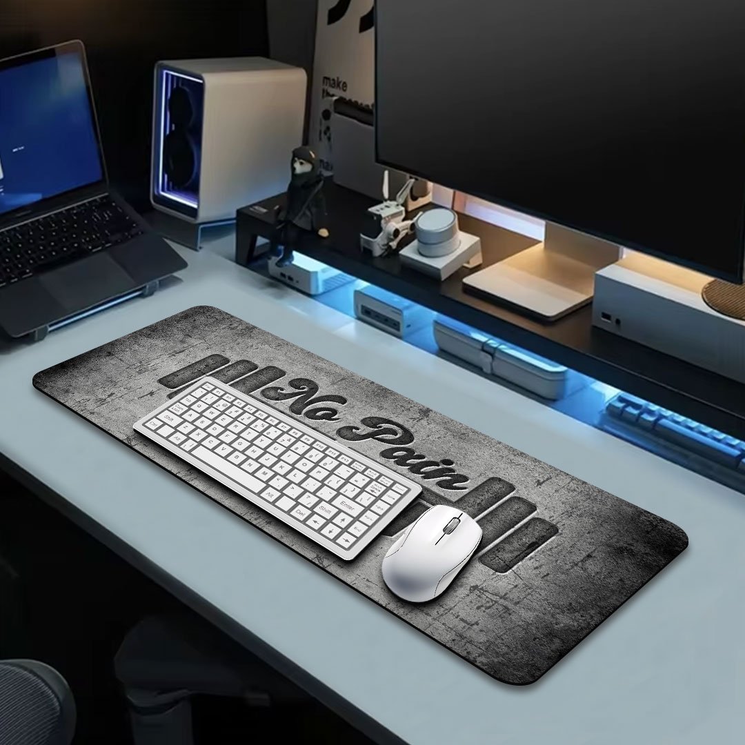 No Pain No Gain Gaming Desk Mat No Pain No Gain Gaming Desk Mat