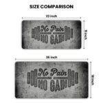 No Pain No Gain Gaming Desk Mat