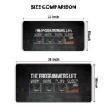 Programmer Life Gaming Desk Mat