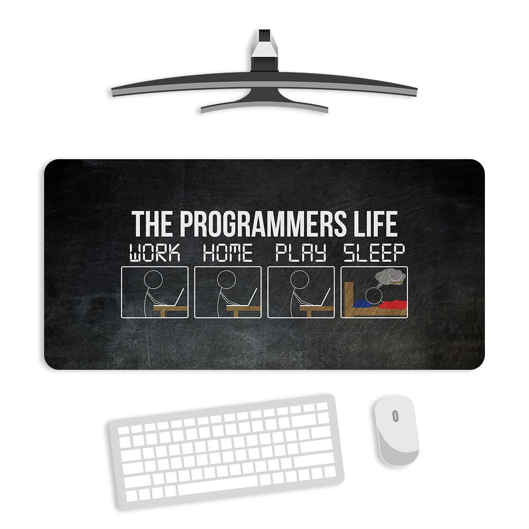 Programmer Life Gaming Desk Mat Programmer Life Gaming Desk Mat