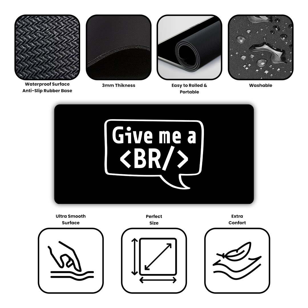Give me a Break Gaming Desk Mat Give me a Break Gaming Desk Mat