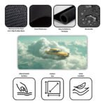 Retro Cloudscape Gaming Desk Mat