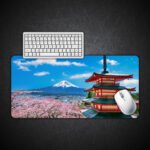 Classic Chureito Spring Vista Desk Mat