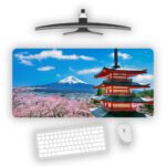 Classic Chureito Spring Vista Desk Mat