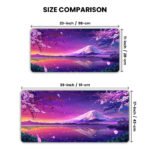 Violet Fuji Sunset Desk Mat
