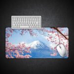 Mount Fuji Sakura View Desk Mat