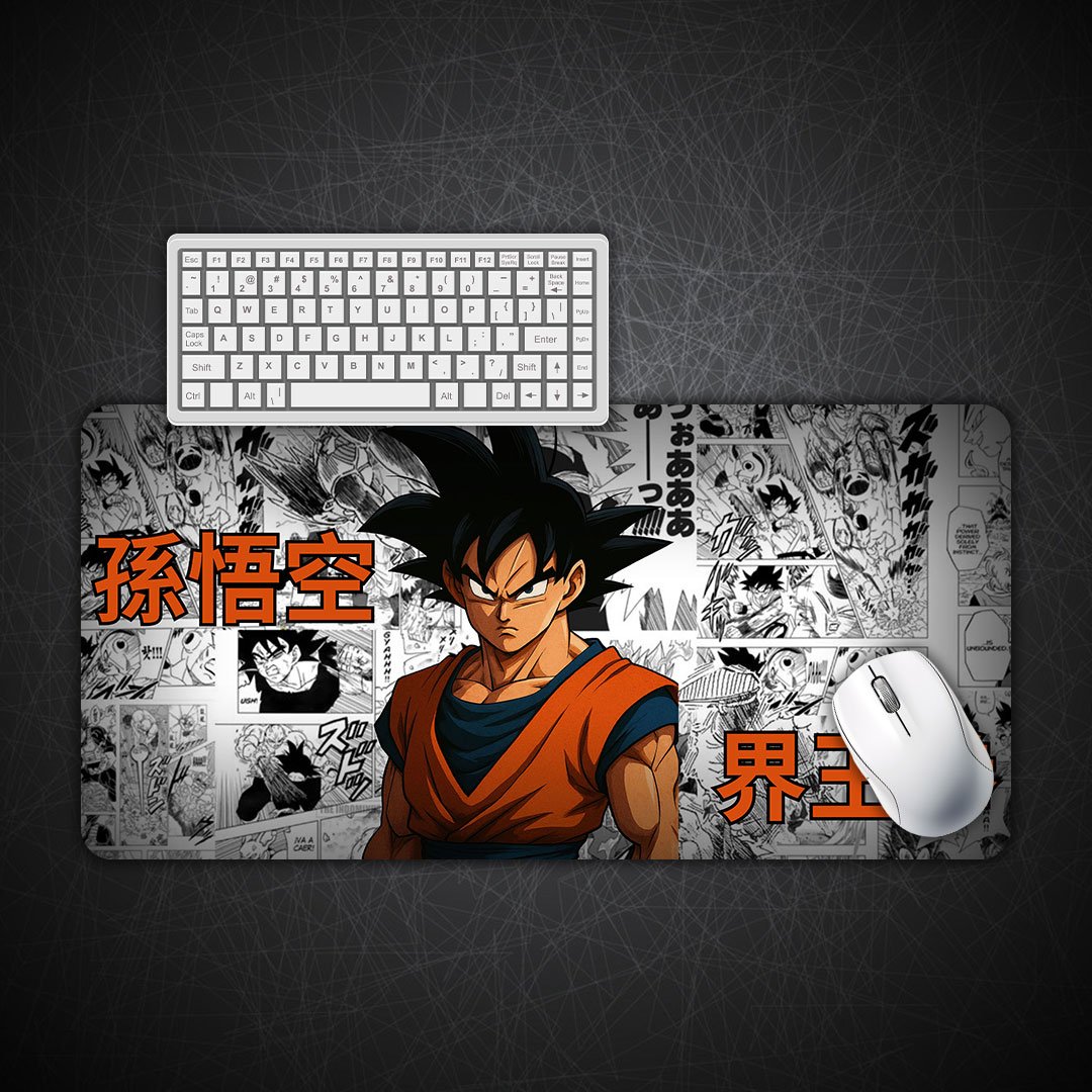 Goku Manga Burst Gaming Desk Mat