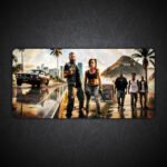 Vice City Streets Gaming Desk Mat