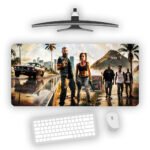 Vice City Streets Gaming Desk Mat