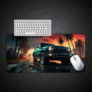 Jungle Trail Beast Jeep Gaming Desk Mat