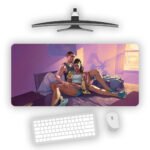GTA 6 Jason and Lucia Gaming Desk Mat