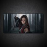 Phantom Blade Girl Gaming Desk Mat