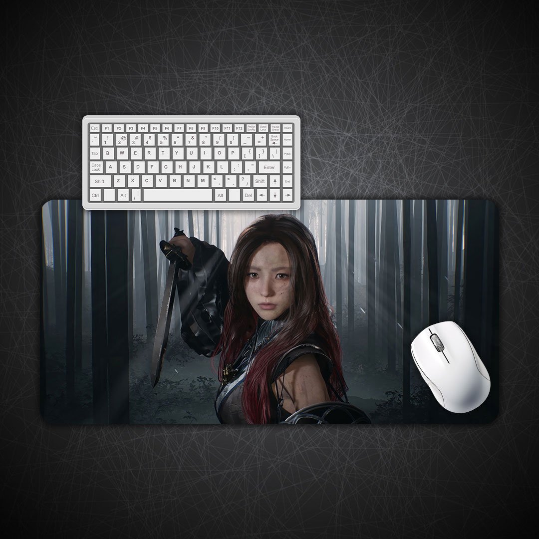Phantom Blade Girl Gaming Desk Mat Phantom Blade Girl Gaming Desk Mat