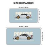 Porsche GT3 RS Turbo Drift Gaming Desk Mat