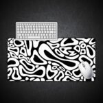 Liquid Flow Abstract Gaming Desk Mat