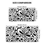 Liquid Flow Abstract Gaming Desk Mat