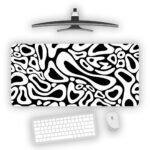 Liquid Flow Abstract Gaming Desk Mat