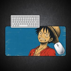 Luffy Retro Shock Gaming Desk Mat
