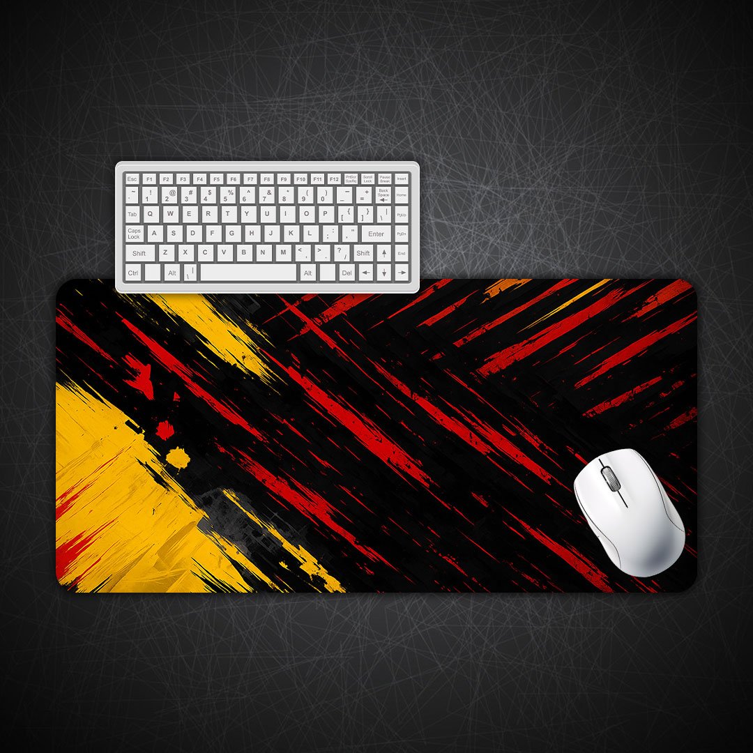 Abstract Fury Gaming Desk Mat