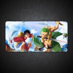 Zoro and Luffy in Fight One Piece Gaming Desk Mat