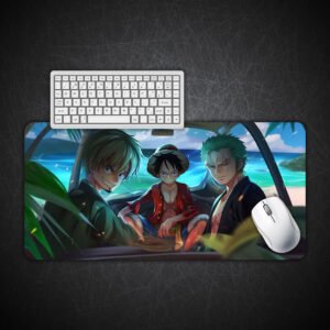 One Piece Luffy, Sanji and Zoro Gaming Desk Mat