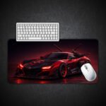 Deadpool Theme Hyper Car Gaming Desk Mat