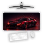 Deadpool Theme Hyper Car Gaming Desk Mat