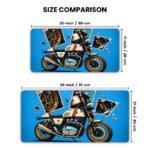 Royal Enfield Continental GT 650 White & Red Gaming Desk Mat